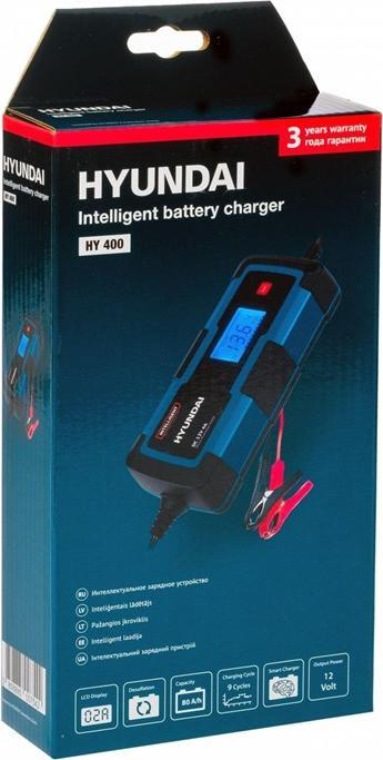 Produktbild Hyundai BATTERY CHARGER HY410 80AH AUTOMATIC (12V, 6V, 4 A)