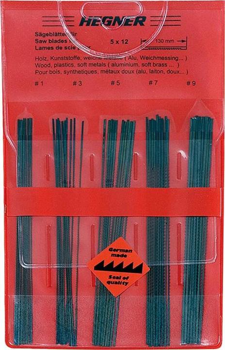 Hegner Jeu de 60 lames de scie