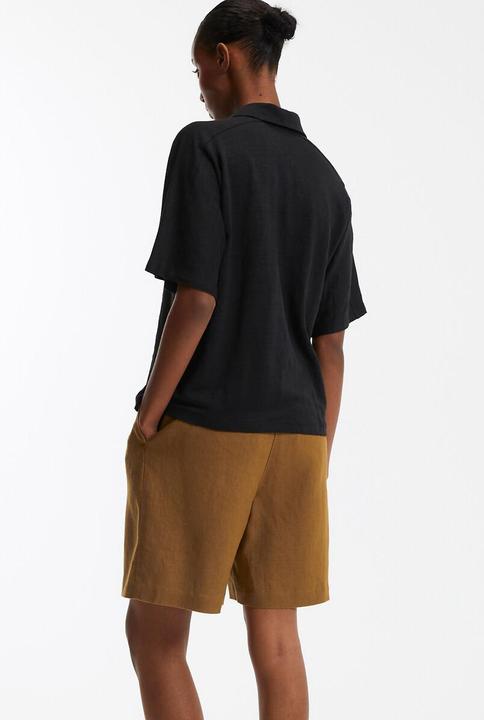 Actual product image La Redoute Collections Kurzärmeliges Poloshirt aus Leinen (S)