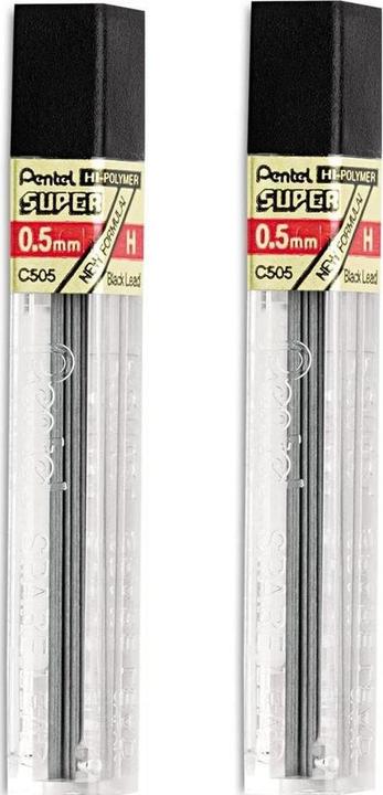 Image du produit Pentel Mines de crayon Hi-Polymer Super (12 pcs, 0.50 mm, H)