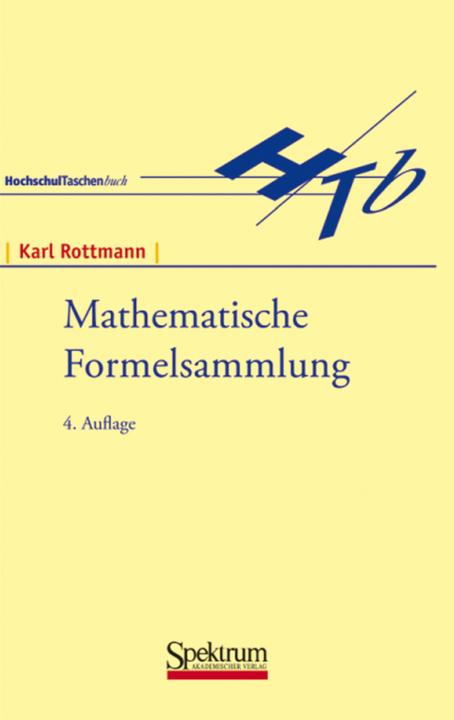 Produktbild Mathematische Formelsammlung (Deutsch, 1991)