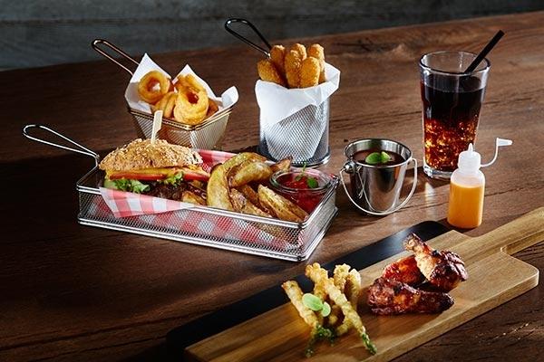 Actual product image APS SNACKHOLDER" serving/frying basket