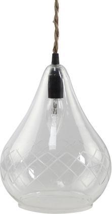 Produktbild Chic Antique Lampe m. Schliff handgemacht, 19cm (E14)