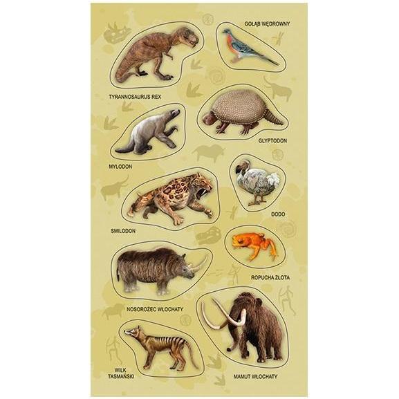 Teka, Sticker, Aufkleber Tiere ausgestorbene Arten