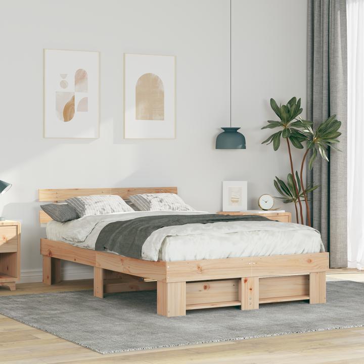 Produktbild vidaXL Modernes Bett (135 x 190 cm)