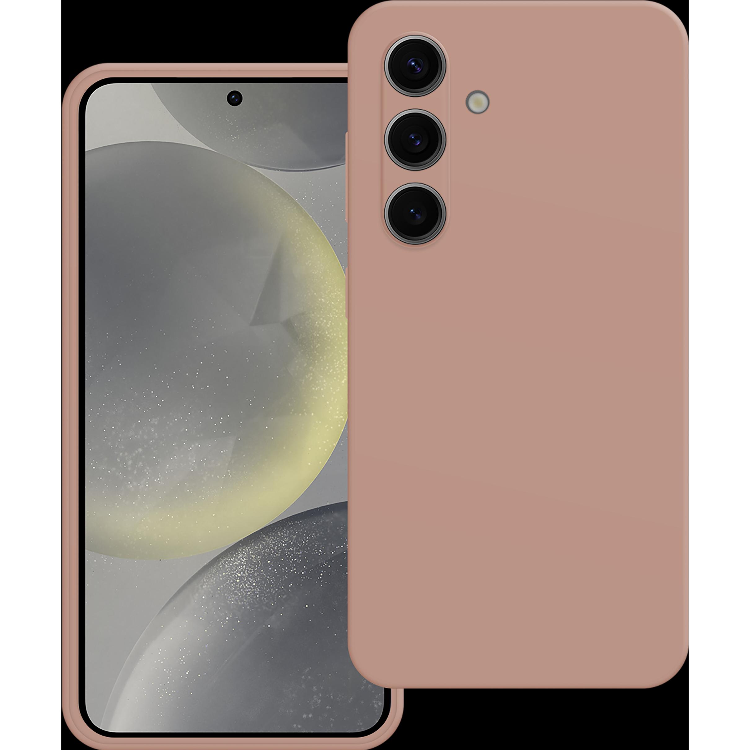 Cazy Silikon Hülle Kompatibel mit Samsung Galaxy S24 - Soft TPU Schutz - (Samsung Galaxy S24+), Smartphone Hülle, Rosa