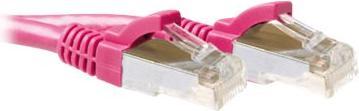 Produktbild ACT Pink 25 meter LSZH SFTP CAT6A patch cable snagless with RJ45 connectors (S/FTP, CAT6a, 25 m)