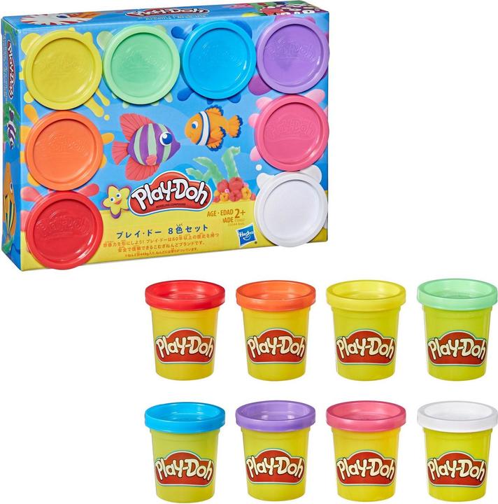 Actual product image Play-Doh - 8 pots - Various colours (assorted)