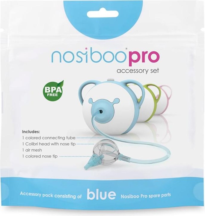 Immagine prodotto Nosiboo Pro Set di accessori per aspiratore nasale elettrico blu