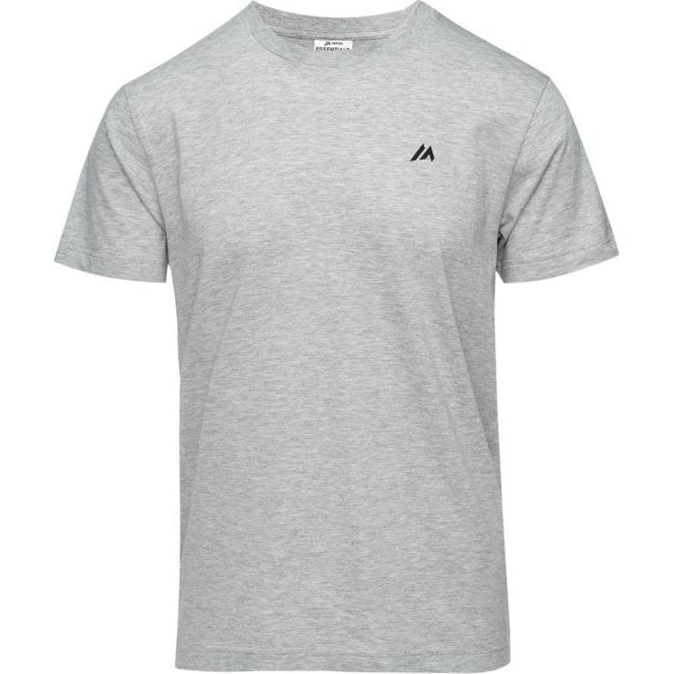 Essentials, Uomini, Maglietta sportiva, Męska Koszulka z krótkim rękawem MANDO (3XL), Grigio, Argento, 3XL