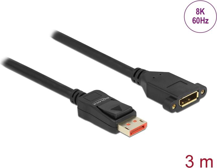Produktbild Delock 87098 3 m DisplayPort (3 m, DisplayPort, 1.4)