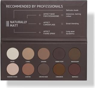 Affect Naturally Matt Pressed Eyeshadow Palette eye shadow palette 10x2g
