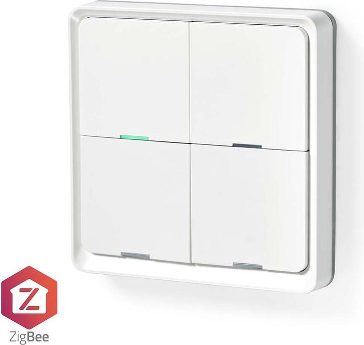Immagine prodotto Nedis ZBWS40WT Interruttore a parete WiFi Smartlife, bianco