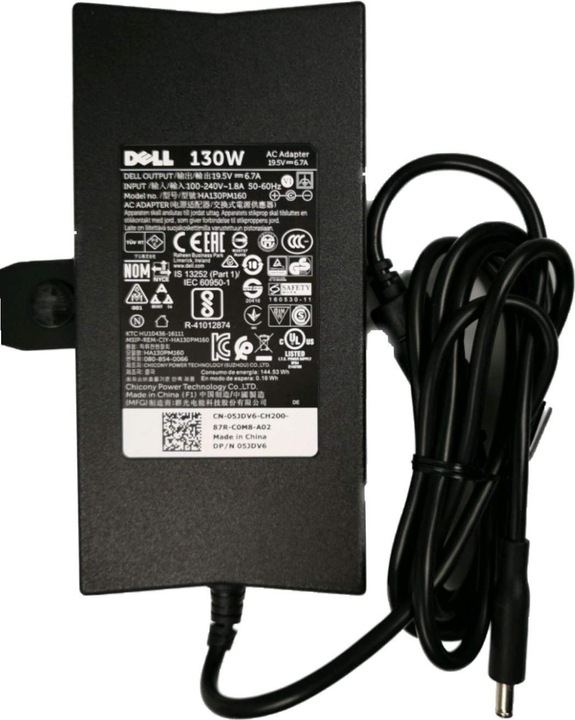 Actual product image Dell ADPT AC 130W CHNY 3P L6 4.5 WW (130 W)