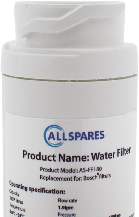 Actual product image AllSpares Bosch/Siemens Refrigerator Water Filter (2x)