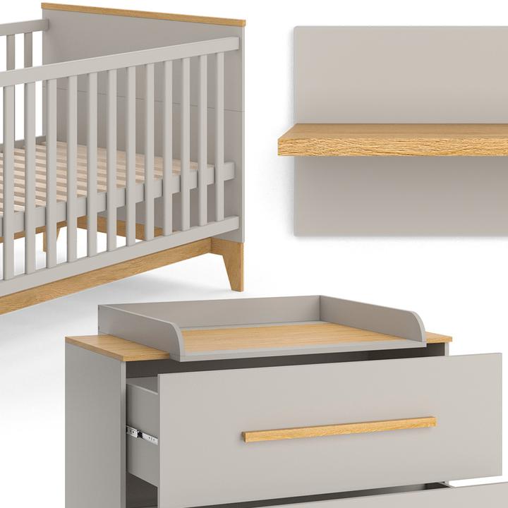 Image du produit VitaliSpa Kinderzimmer-Set Malia, Cashmere-Eiche, 5 Teile (Armoires pour enfant)