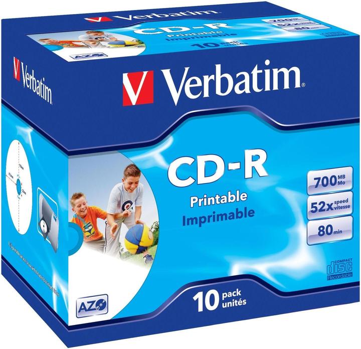 Produktbild Verbatim CD-R, 52x, 700MB/80min, 10er Pack (10 x)