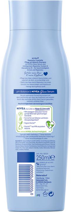 Immagine prodotto NIVEA shampoo riparatore e cura mirata pH-ottimale (250 ml)