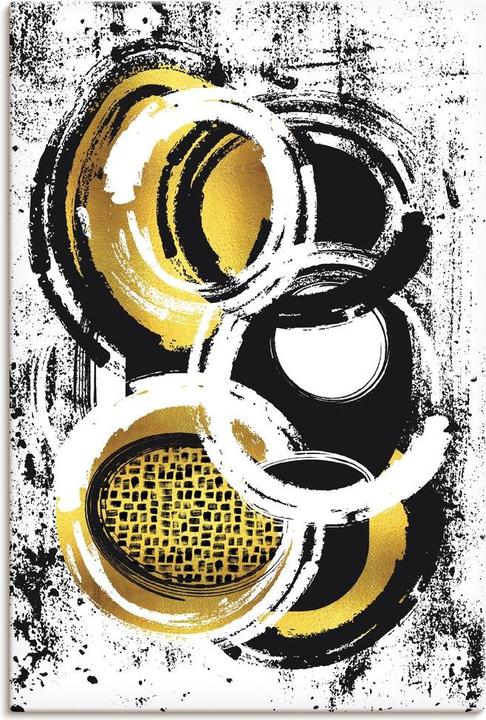 Immagine prodotto Artland Pittura astratta n. 2 oro U1ZX (60 x 90 cm)