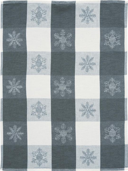 Produktbild Erwin Müller Geschirrtuch "Eule und Schneeflocken" im 4er-Pack (70 x 50 cm)