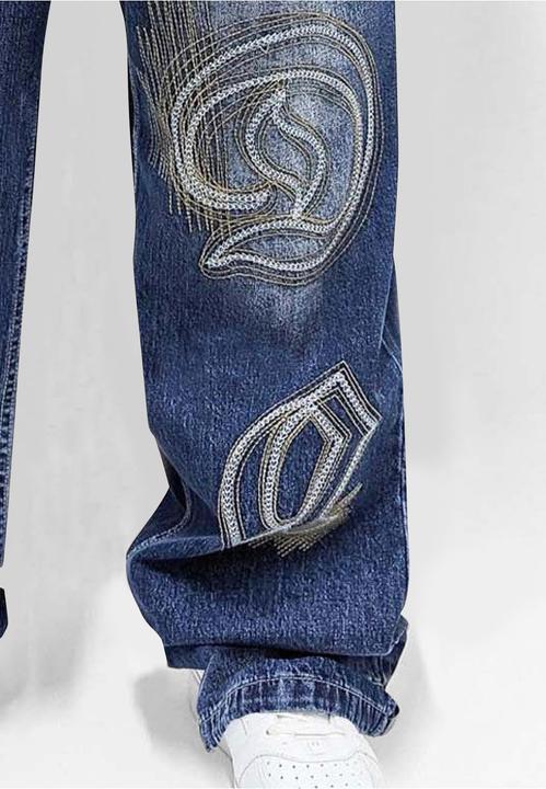 Actual product image Dada Supreme Goth Letters Baggy Jeans - 179925 (34)