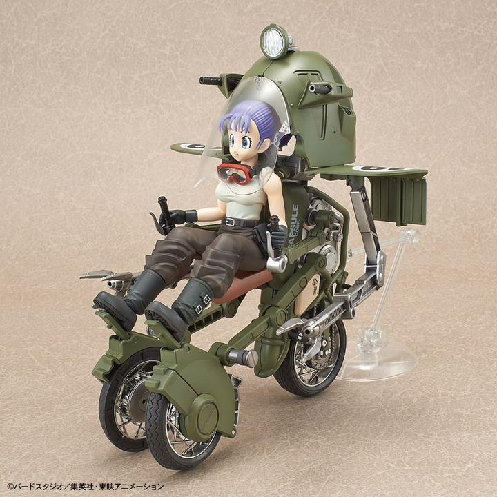 Actual product image Bandai Model Kit Dragon Ball Funkoe Rise Mech Bulma Motorcycle