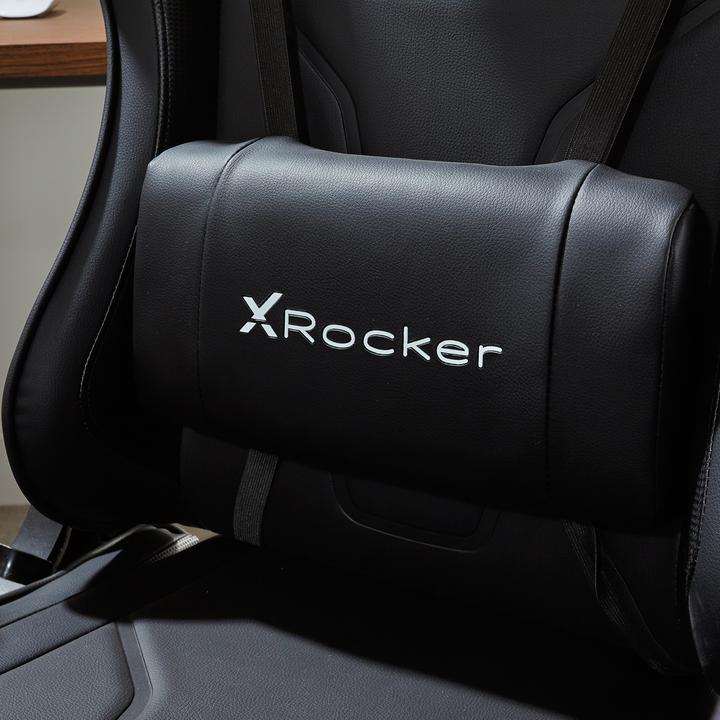 Actual product image X Rocker Chaise de jeu eSport Agility Sport avec ajustement ergonomique Noire Carbone
