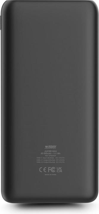 Actual product image Urban Factory USB-C / USB-A POWERBANK 5000MAH (30000 mAh, 111 Wh)