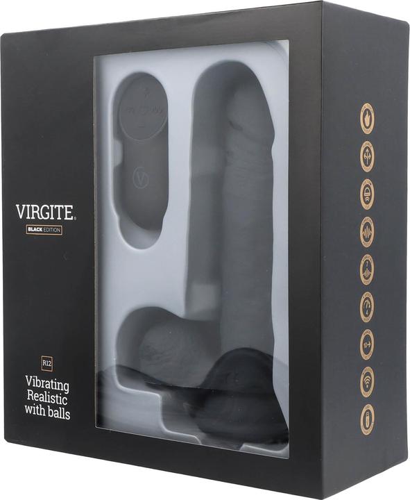 Produktbild Virgite Realistic Vibrator R12 Black Edition
