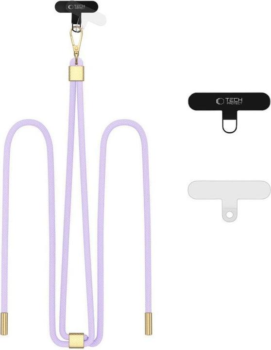 Productafbeelding Tech-Protect C2S Rope Crossbody Strap Leash - Purple