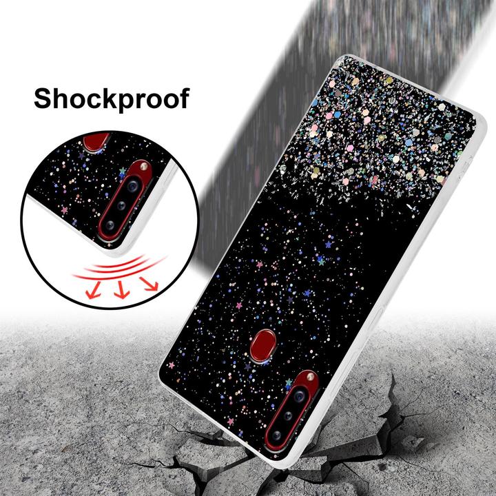 Actual product image Cadorabo TPU cover sparkling glitter (Samsung Galaxy A20s)