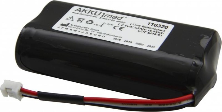 Produktbild AccuCell Akku Fresenius Infusionspumpe Volumat Agilia Typ 179033-R2, CE Konform (1 Stk., 2200 mAh, Akku)