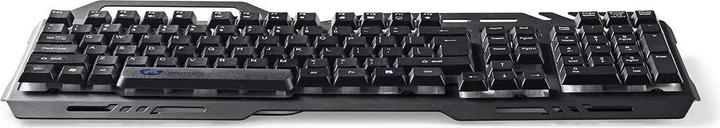 Actual product image Nedis Wired Gaming Keyboard Gaming Keyboard RGB Lighting USB 2.0 US International Metal Design US (Eng. Int., Cable)