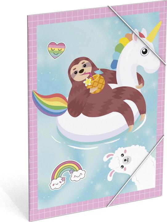Actual product image Roost Elasticated folder A4 503060 Good Vibes Party (A4)