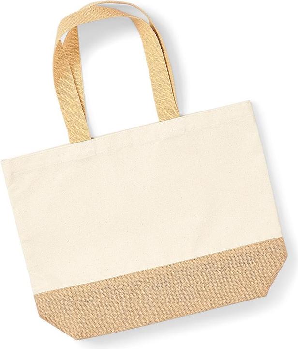 Actual product image Westford Mill Canvas carrier bag with jute base (18 l)