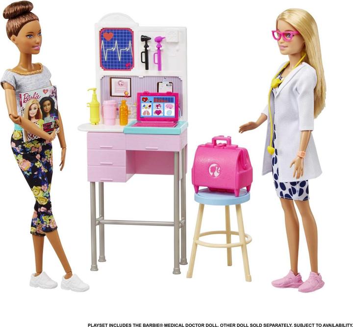 Image du produit Mattel Barbie - Medical Doctor Doll and Playset (GWV01)