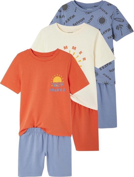 Produktbild Vertbaudet 3er-Pack Jungen Sommer-Schlafanzüge mit Surfer-Prints und Recycling-Baumwolle (86)