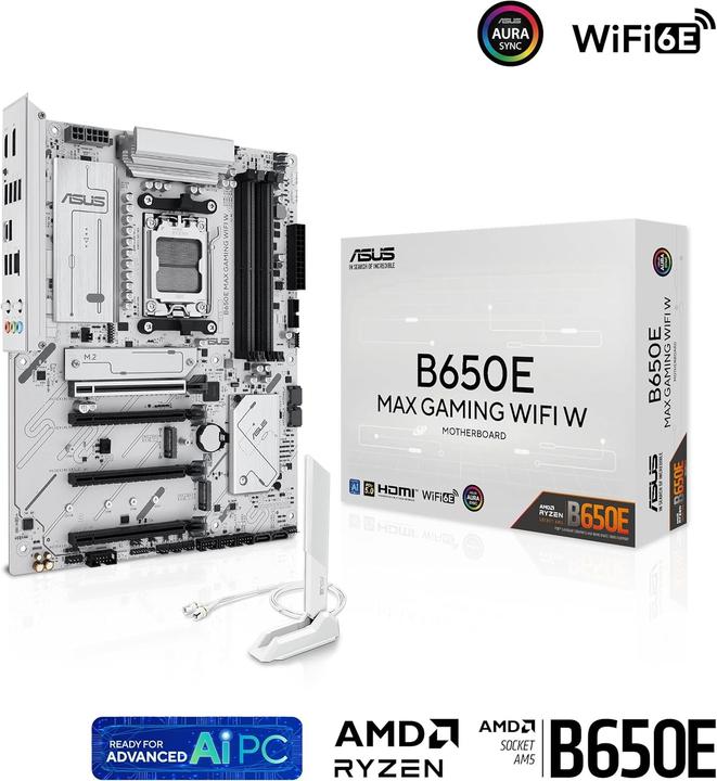 Productafbeelding ASUS B650E Max Gaming WIFI W (AM5, AMD B650E, ATX)