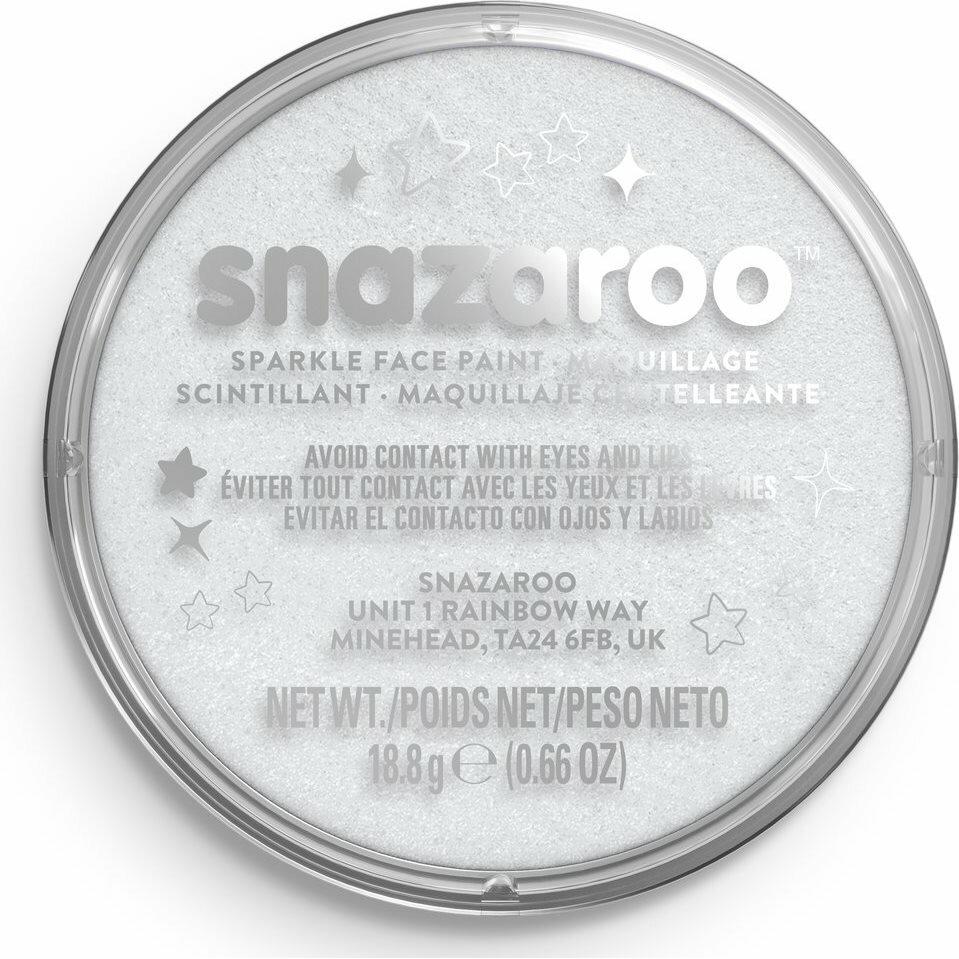 Thumbnail - Snazaroo Gesichtsfarbe Sparkling White (Glitzerndes Weiss) 18ml