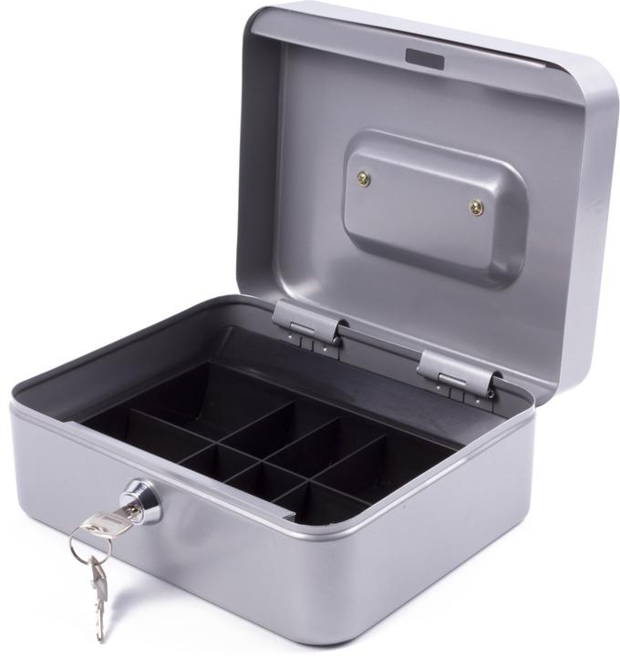 Benson Cash box metal silver 200 x 160 x 90mm