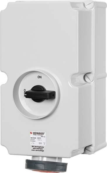 Actual product image Mennekes MEN 5679A 125A4P 6H400V Wall box DUO IP67