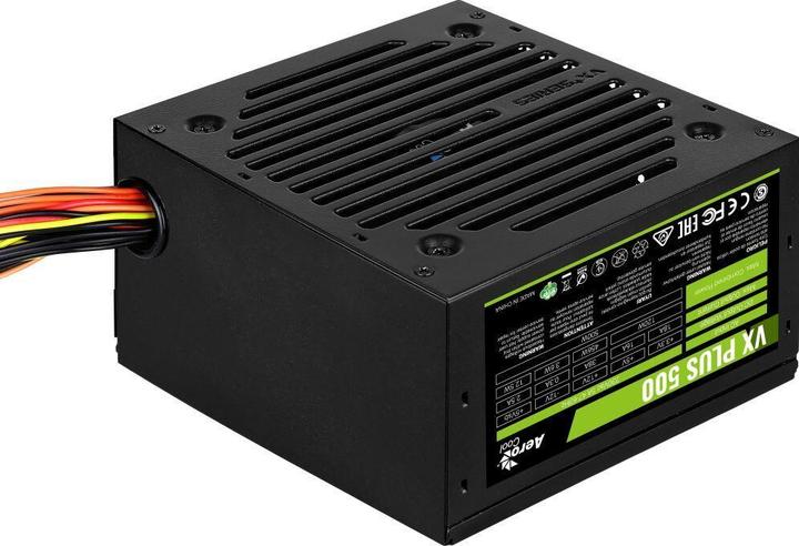 Actual product image AeroCool VX Plus Stealth 500 500W black power supply (500 W)