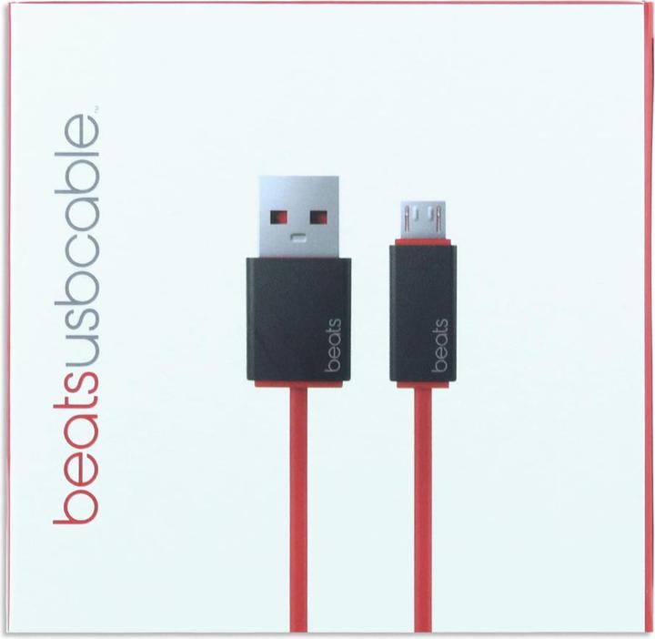 Produktbild Beats USB Kabel, USB A zu Micro USB B, rot (0.91 m, USB 2.0)