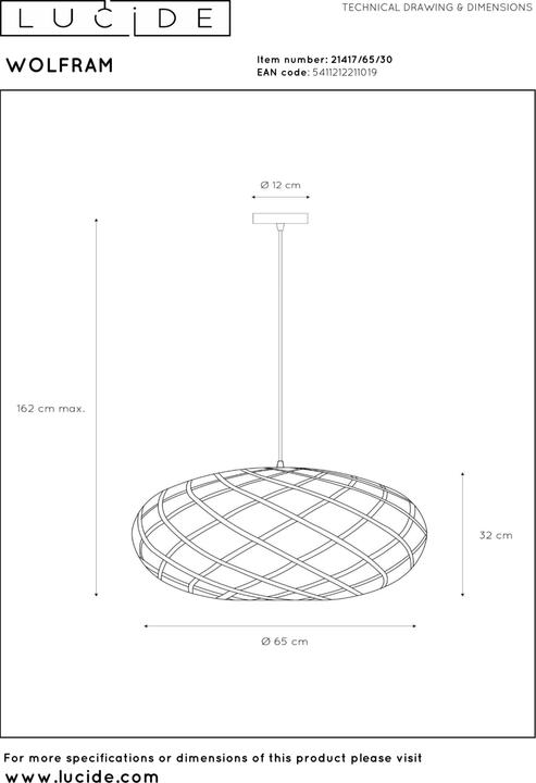 Produktbild Lucide Wolfram (E27)