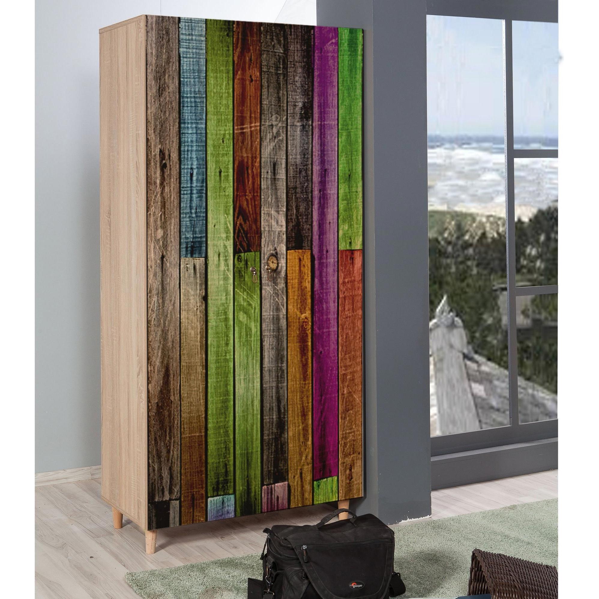 Thumbnail - Hanah Home, Kleiderschrank, Westley (90 x 192 x 52 cm)