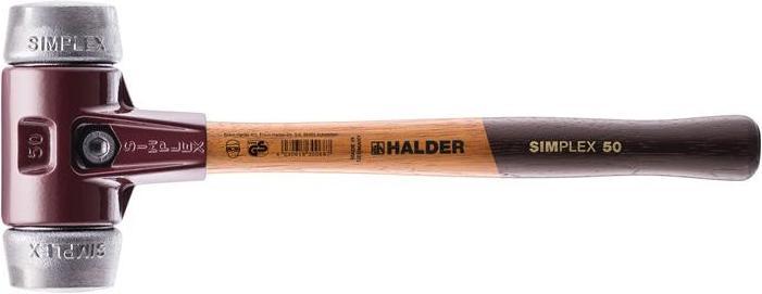 Image du produit Halder Marteau SIMPLEX longueur 300 mm Ø tête 30 mm dur bois métal tendre argent (400 g)