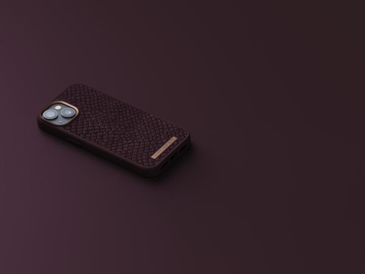 Image du produit Njord Étui rigide Salm.Leather Magsafe orange (Apple iPhone 14)