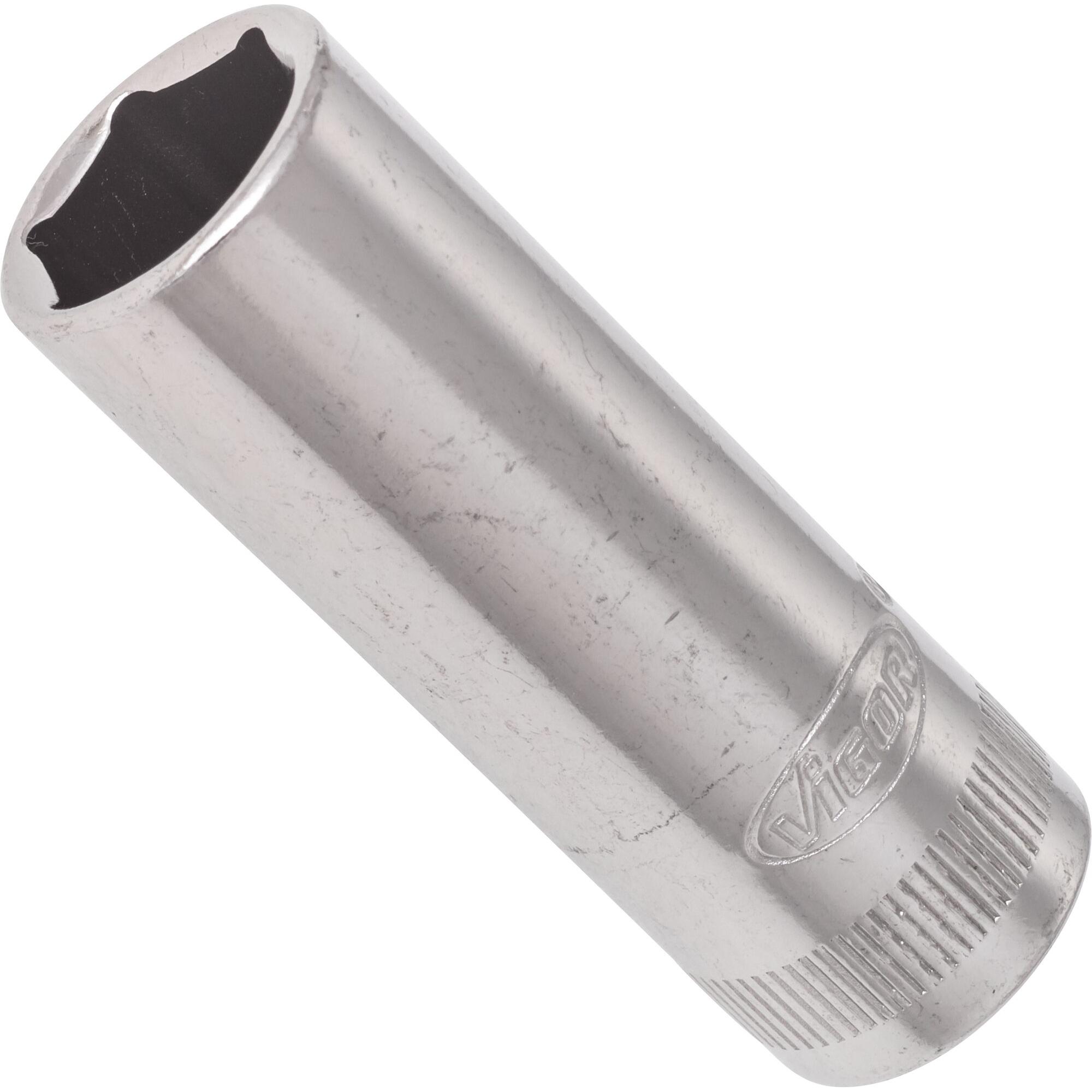 Vigor, Steckschlüssel + Stecknuss, STECKSCHLÜSSEL-EINSATZ 1/4" SW 12 LANG (12 mm)