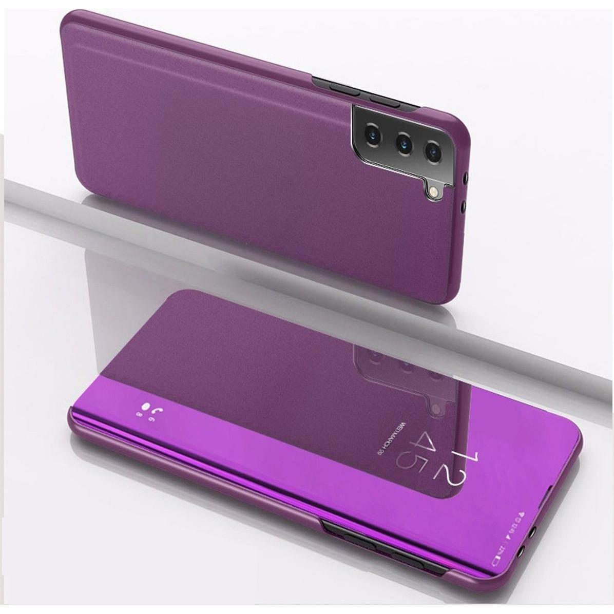 Thumbnail - König Design Hülle Handy Schutz für Samsung Galaxy S21 Case Cover Tasche Etui Bumper Violett (Samsung Galaxy S21+), Smar...