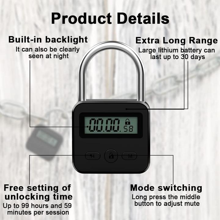 Actual product image Mizikuu Digital time lock